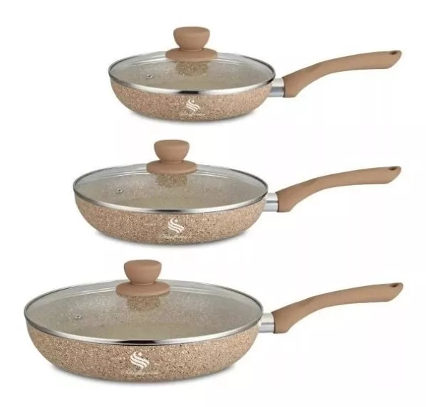Sartenes Antiadherentes en Mármol Schaffhausen – Set de 6 Piezas
