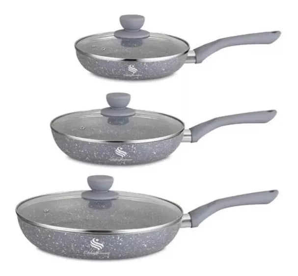 Sartenes Antiadherentes en Mármol Schaffhausen – Set de 6 Piezas