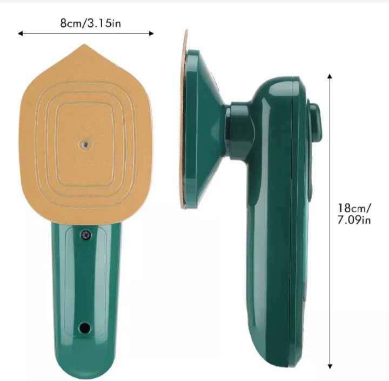 Plancha Portátil 2 en 1 con Vapor Seco y Húmedo