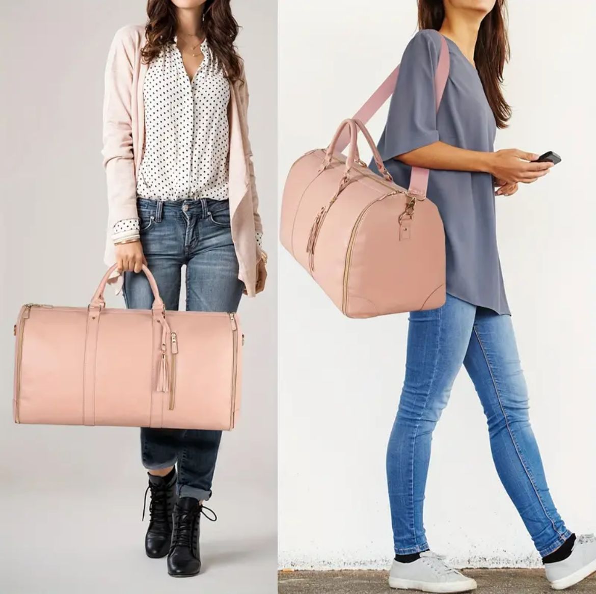 Bolso de equipaje convertible de Cuero Sintético