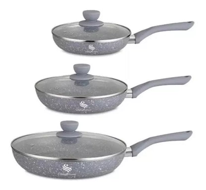 Sartenes Antiadherentes en Mármol Schaffhausen – Set de 6 Piezas
