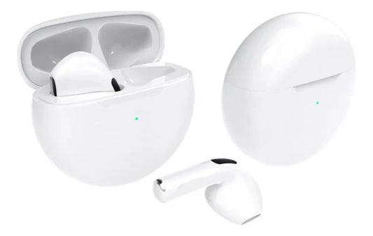Auriculares TWS Air Pro6 Inalámbricos Blancos