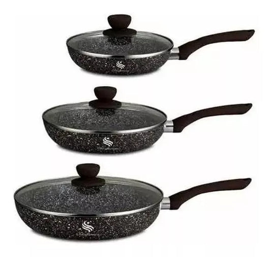 Sartenes Antiadherentes en Mármol Schaffhausen – Set de 6 Piezas